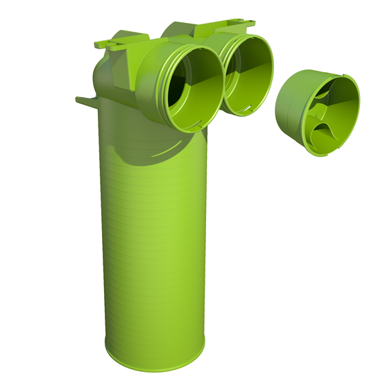 90° fitting for AE34 ducting - 75mm 90° fitting for AE34 ducting - 75mm